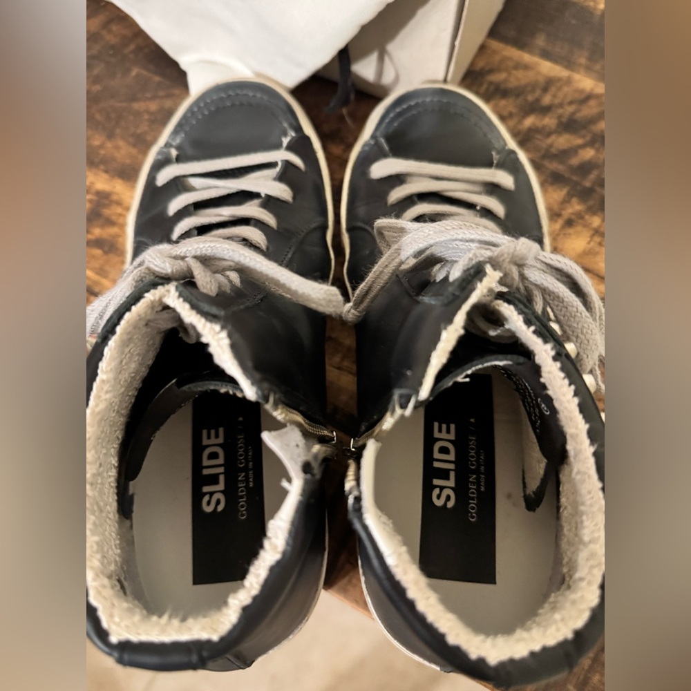 Golden Goode Women's Slide black with studs - Picture 6 of 10